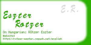 eszter rotzer business card