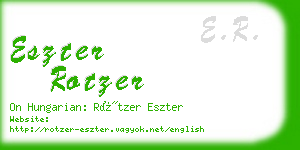 eszter rotzer business card